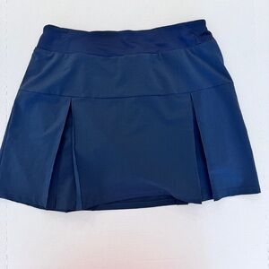 Lands End Navy Pleated Golf Tennis Running Hiking Skort
